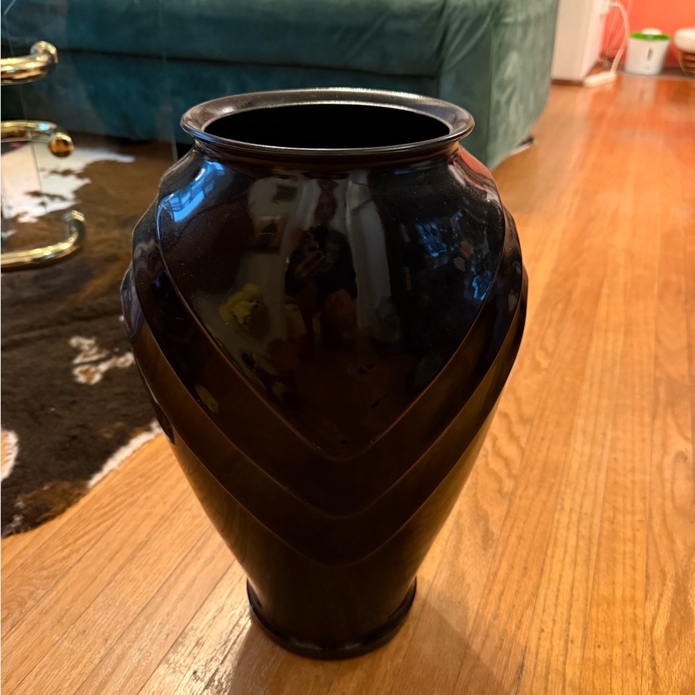 Vintage black vase